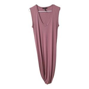 BCBGMaxAzria Dusty Rose Sleeveless Maxi Dress